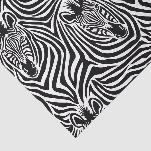 Modischer Zebra-Druck-Schwarzweiss-Muster Seidenpapier (Ausschnitt)