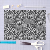 Modischer Zebra-Druck-Schwarzweiss-Muster Seidenpapier (Handwerk)