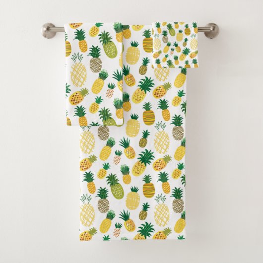 Modisches Ananas-Muster Badhandtuch Set (Insitu)