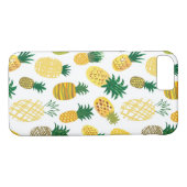Modisches Ananas-Muster Case-Mate iPhone Hülle (Rückseite (Horizontal))