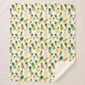 Modisches Ananas-Muster Sherpadecke (Vorderseite)