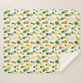 Modisches Ananas-Muster Sherpadecke (Vorderseite (Horizontal))