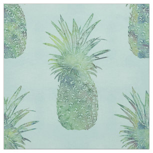 Modisches Aquarell-Ananas-Muster Stoff