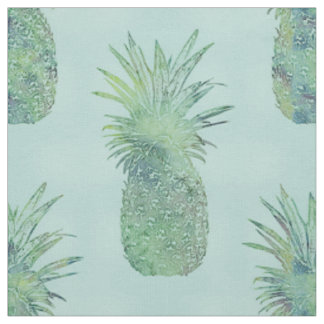 Modisches Aquarell-Ananas-Muster Stoff