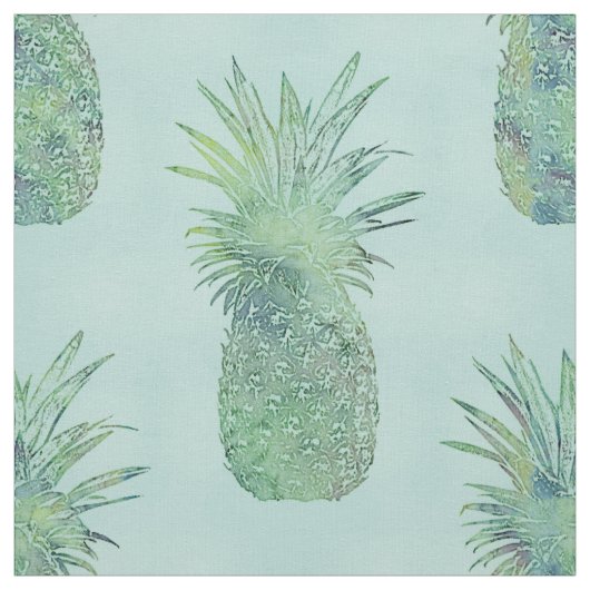 Modisches Aquarell-Ananas-Muster Stoff (Muster)