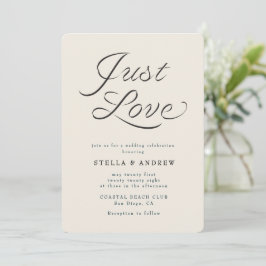 Modisches Band Elegantes Skript Hochzeitseinladung Einladung