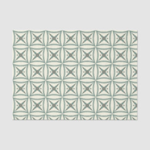 Modisches blaues geometrisches quadratisches seidenpapier
