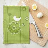 Modisches Blumen Küchentuch (Viertel Falte)