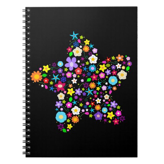 Modisches blumiges Notizbuch Notizblock (Vorderseite)