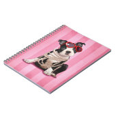 Modisches Boston Terrier Notizblock (Linke Seite)