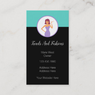 Modisches Boutique-Thema Visitenkarte