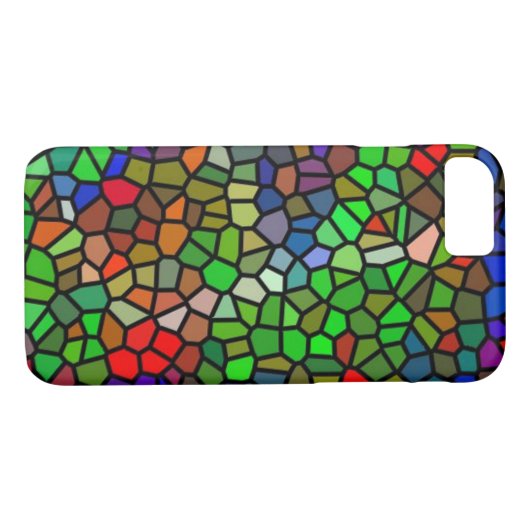 Modisches buntes Buntglas Case-Mate iPhone Hülle (Rückseite (Horizontal))