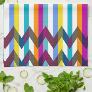 Modisches Chevron-Streifenmuster #21 Handtuch
