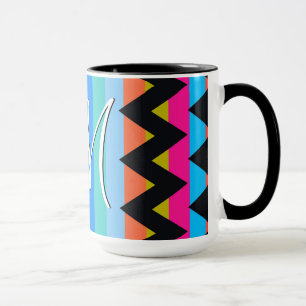 Modisches Chevron-Streifenmuster #4 Tasse