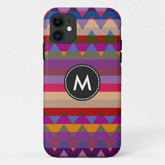 Modisches Chevron-Streifenmuster #9 Case-Mate iPhone Hülle (Rückseite)
