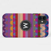 Modisches Chevron-Streifenmuster #9 Case-Mate iPhone Hülle (Rückseite (Horizontal))