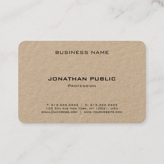 Modisches elegantes Monogramm-erstklassiges Visitenkarte (Rückseite)