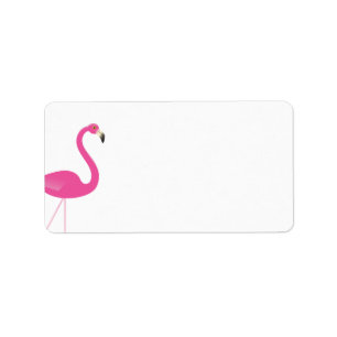 Modisches Flamingo-Adressen-Etikett Adressaufkleber
