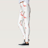 Modisches Flamingoweihnachtsren Leggings (Links)