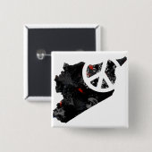 Modisches Friedenszeichen Syriens mit syrischer Button (Vorne & Hinten)