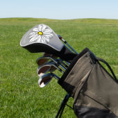 Modisches Gänseblümchen mit Grau und Gelb Golf Headcover (In SItu)