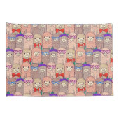 Modisches gekleidetes Lama-Muster Kissenbezug (Rückseite-Rechts)