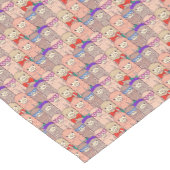 Modisches gekleidetes Lama-Muster Kurzer Tischläufer (Ecke)