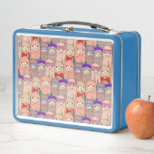 Modisches gekleidetes Lama-Muster Metall Brotdose (Beispiel)