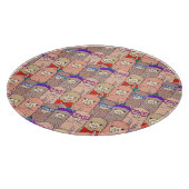 Modisches gekleidetes Lama-Muster Schneidebrett (Ecke)