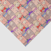 Modisches gekleidetes Lama-Muster Seidenpapier (Ausschnitt)