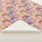 Modisches gekleidetes Lama-Muster Sherpadecke (3/4)