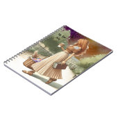 Modisches Ginger Hair Girl mit Booksboo Journal Notizblock (Linke Seite)