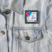 Modisches Giraffen-Druck-Geschlecht decken Button (Beispiel)