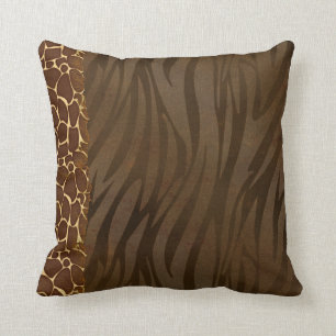 Modisches Giraffen-u. Zebra-Druck-Muster-Kissen Kissen