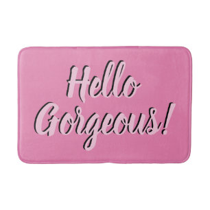 Modisches hallo-herrliches Girly Rosa Badematte