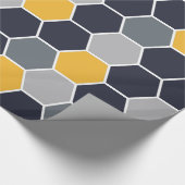 Modisches Hexagon-Muster Geschenkpapier (Ecke)