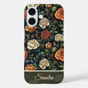 Modisches Hochzeitsgeschenk Rose Floral Maßanferti iPhone 16 Hülle