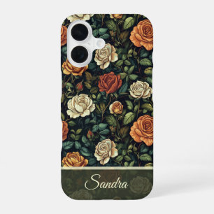 Modisches Hochzeitsgeschenk Rose Floral Maßanferti iPhone 16 Hülle