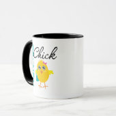Modisches Küken 1 Tasse (Vorderseite Links)