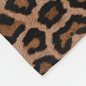Modisches Leopard-große Katzen-herrliches Fleecedecke (Ecke)