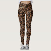Modisches Leopard-große Katzen-herrliches Leggings (Vorderseite)