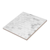 Modisches Muster der weißen Backsteinmauer Fliese (Seite)