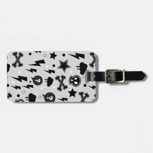 Modisches Muster Gepäckanhänger (Vorderseite horizontal)