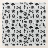 Modisches Muster Glasuntersetzer (Vorderseite)