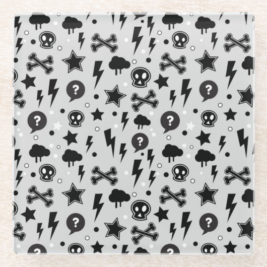 Modisches Muster Glasuntersetzer (Vorderseite)