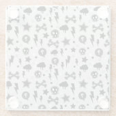 Modisches Muster Glasuntersetzer (Rückseite)