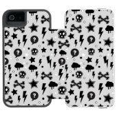 Modisches Muster Incipio iPhone Geldbeutel-Hülle (Folio Geöffnet)