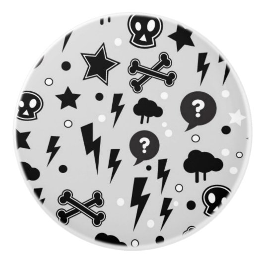 Modisches Muster Keramikknauf (Vorderseite)