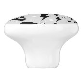 Modisches Muster Keramikknauf (Seitenansicht)