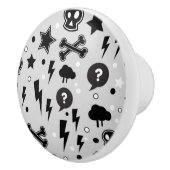 Modisches Muster Keramikknauf (Rechts)